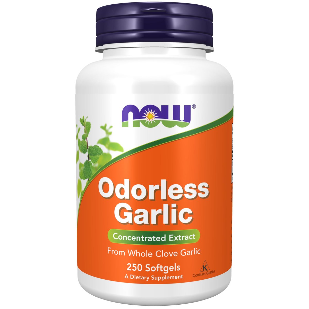 NOW Foods Knoblauch 250 Weichkapseln – Geruchloser konzentrierter Extrakt aus Allium sativum