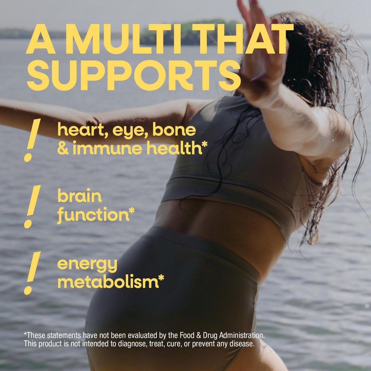 Nature's Way Alive! Multivitamin-Gummis für Frauen ab 50 – Tägliche, kaubare Multivitamine mit B-Vitaminen, Vitamin D3, Calcium – Unterstützt Herz, Gehirn und Knochen – gemischter Beerengeschmack, 60 Stück
