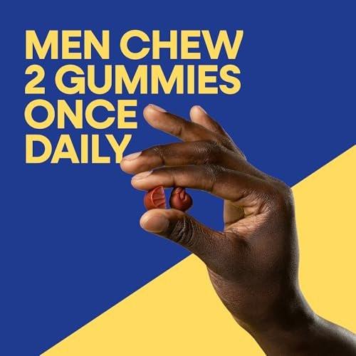 Nature's Way Alive! Multivitamin-Gummis für Männer – Tägliches Gummivitamin für Männer, unterstützt den zellulären Energiestoffwechsel, die Immunität und die Muskelfunktion mit Vitamin A, C, D3, Zink – vegetarisch, 60 Stück