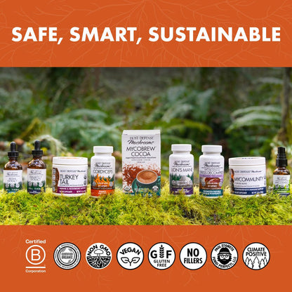 Host Defense Cordyceps Kapseln - Immun- und Energieunterstützung, Nierengesundheit, Fitness-Supplement zur Sauerstoffaufnahme - 30 Kapseln (15 Portionen)*