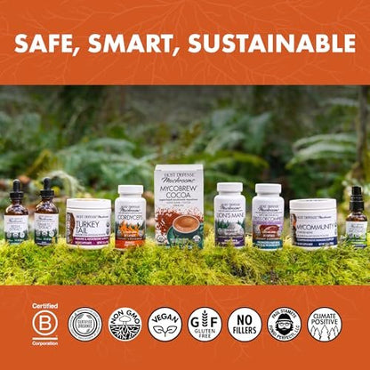 Host Defense Cordyceps Kapseln - Immun- und Energieunterstützung, Nierengesundheit, Fitness-Supplement zur Sauerstoffaufnahme - 30 Kapseln (15 Portionen)*