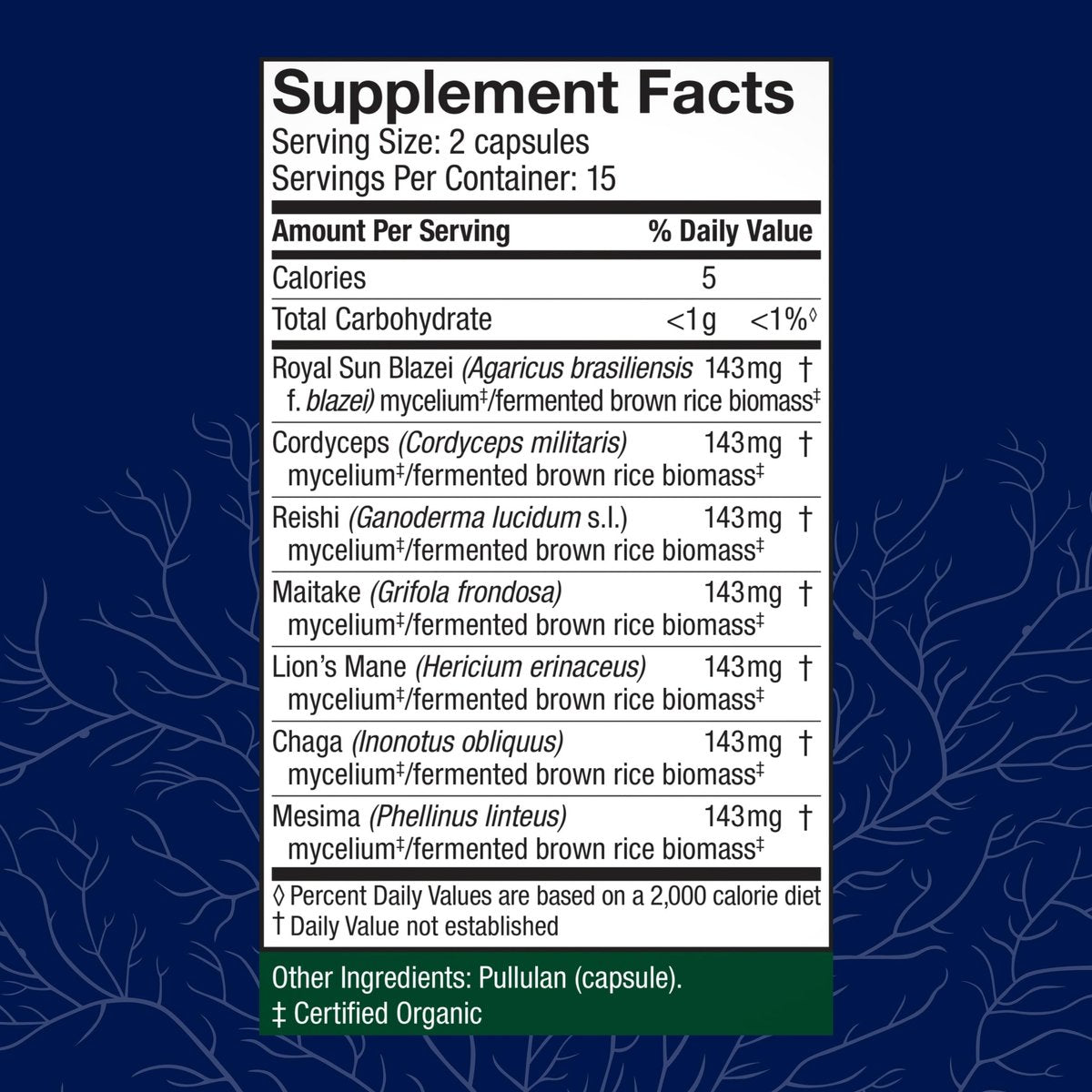 Host Defense Stamets 7 – 7 Pilzsorten Mischung – Immununterstützung mit Royal Sun Blazei, Cordyceps, Reishi, Maitake, Löwenmähne, Chaga & Mesima – 30 Kapseln (15 Portionen)