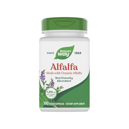 Nature's Way Premium Formula Bio-Alfalfa Jungpflanze, 1.215 mg pro Portion, 100 Kapseln