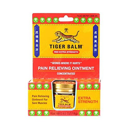 Tiger Balm X-Stark Rot 18 g – Hochwirksame Salbe für Muskel- und Gelenkschmerzen