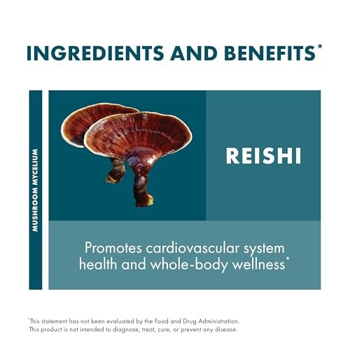 Host Defense Reishi Kapseln – Herz- und Immununterstützung, Vitalität und Wohlbefinden – 30 Kapseln (15 Portionen)