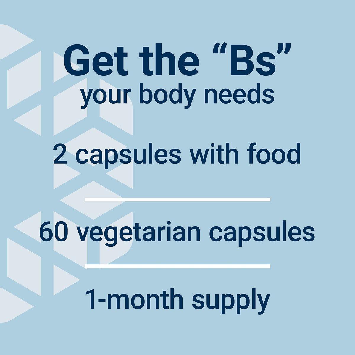 Life Extension BioActive Complete B-Komplex – Unterstützung für Herz, Gehirn & Nerven, gesunde Energie & Stoffwechsel, 60 vegane Kapseln