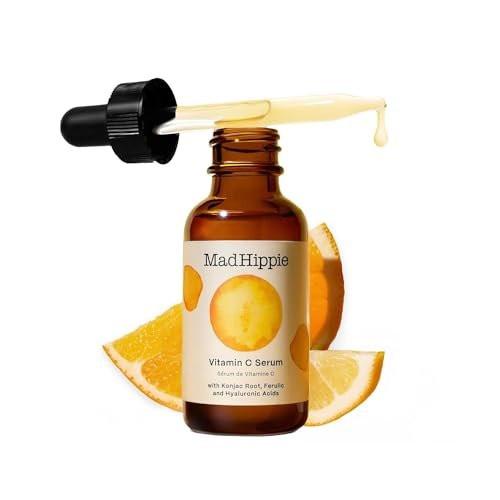 Mad Hippie Vitamin C Serum für das Gesicht – C + E + Ferulasäure, Hyaluronsäure, stabile reizarme Formel, aufhellend, 30 ml