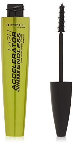 Rimmel London Lash Accelerator Endless Volume Mascara, Mikrofasern-Formel, Wachstumskomplex, 003, Extrem Schwarz, 0,33 oz