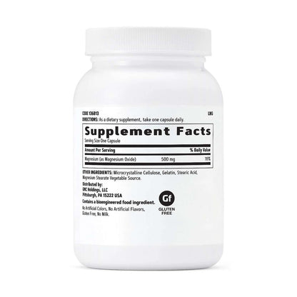 GNC Magnesium 500mg – 120 Kapseln – Unterstützt Kalziumaufnahme, starke Knochen und Zähne
