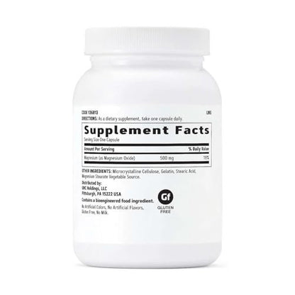 GNC Magnesium 500mg – 120 Kapseln – Unterstützt Kalziumaufnahme, starke Knochen und Zähne