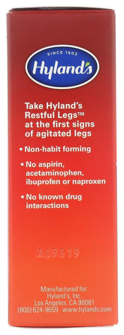 Hyland's Restful Legs Tabletten – Natürliche Linderung bei Kribbeln, Krabbeln, Zucken und unruhigen Beinen – 50 schnell lösliche Tabletten