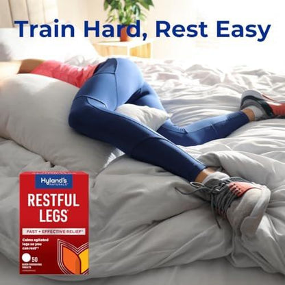 Hyland's Restful Legs Tabletten – Natürliche Linderung bei Kribbeln, Krabbeln, Zucken und unruhigen Beinen – 50 schnell lösliche Tabletten