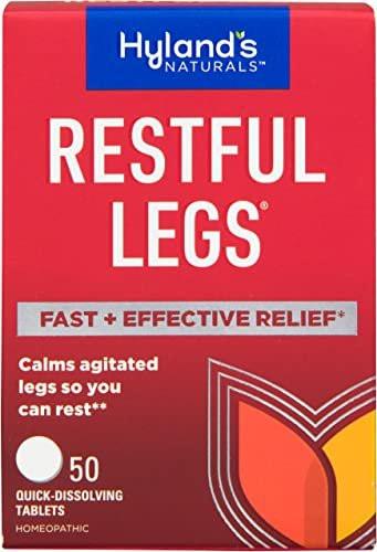 Hyland's Restful Legs Tabletten – Natürliche Linderung bei Kribbeln, Krabbeln, Zucken und unruhigen Beinen – 50 schnell lösliche Tabletten