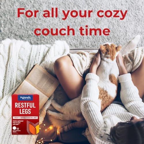 Hyland's Restful Legs Tabletten – Natürliche Linderung bei Kribbeln, Krabbeln, Zucken und unruhigen Beinen – 50 schnell lösliche Tabletten