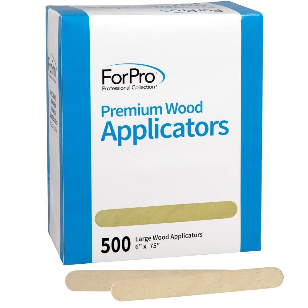 ForPro Professional Collection Holz-Applikatoren für Enthaarungswachs, 6 Zoll, 500 Stück (Groß)