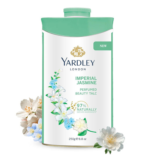 Yardley London Jasmin Talkumpuder - 250 g, 8,8 oz, desodorierender Körperpuder