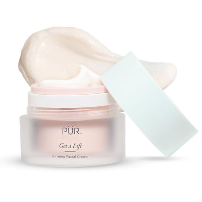 PÜR MINERALS Straffende Gesichtscreme – Triple-Action Feuchtigkeitscreme für Gesicht & Hals gegen schlaffe Haut, Fältchen und Falten – Nicht fettend, glutenfrei, 59 ml