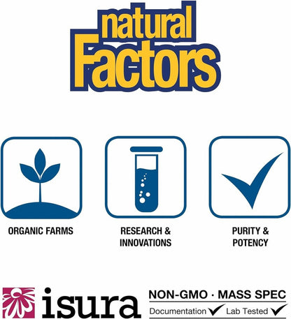 Natural Factors, Mikronisiertes L-Glutamin Getränkepulver 5000 mg, Unterstützt Muskeln und Immunfunktion, 283 g