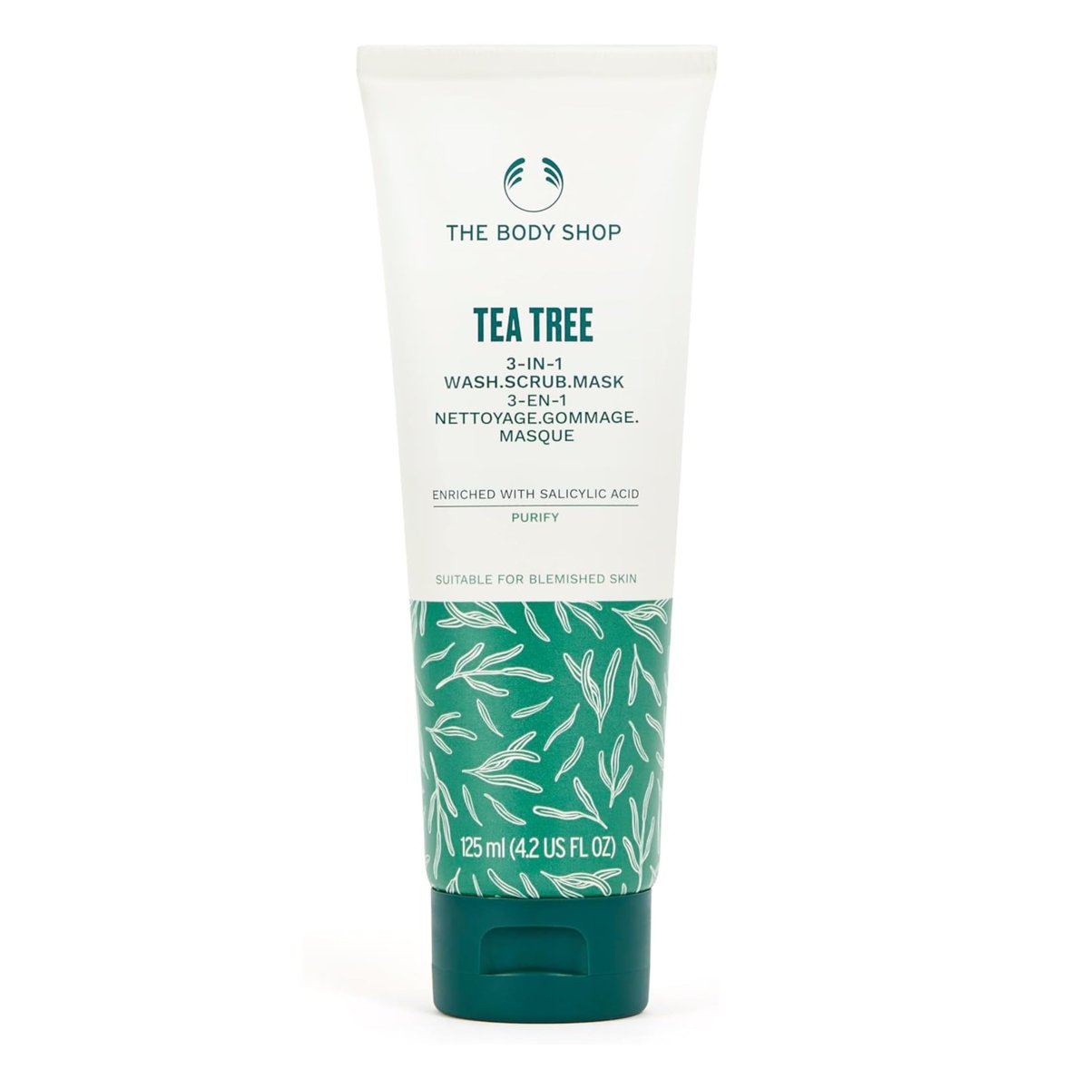 The Body Shop Tea Tree Gesichts-Peeling – Reinigend und klärend für unreine Haut – 125 ml