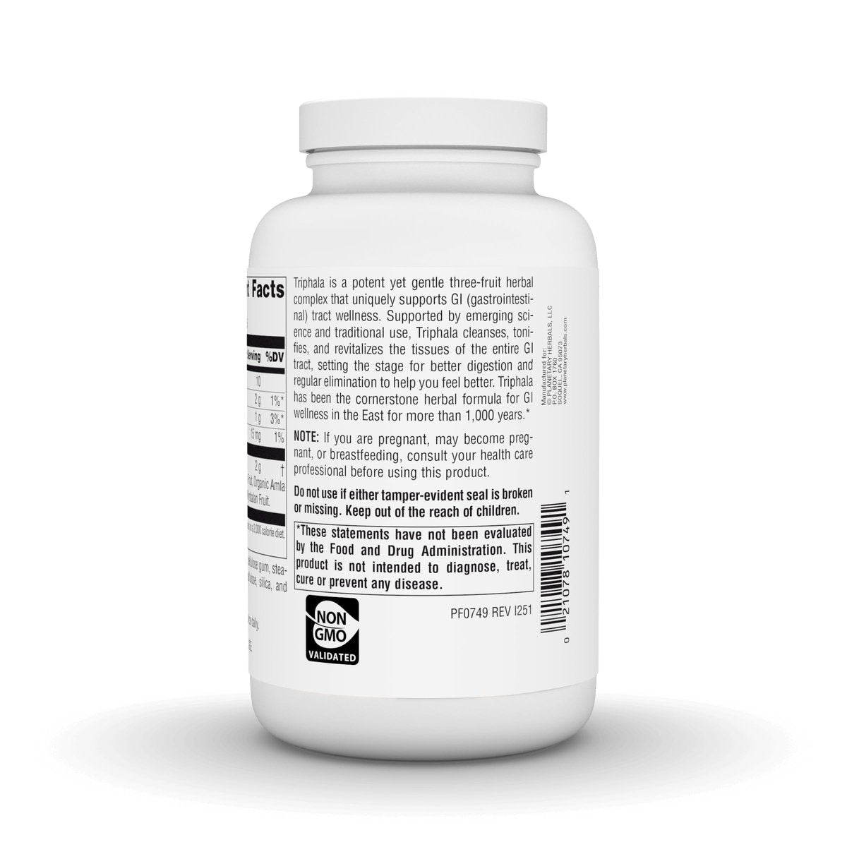 Planetary Herbals Triphala 1000 mg – 270 Tabletten – Ayurvedische Kräutermischung für Verdauung und Reinigung