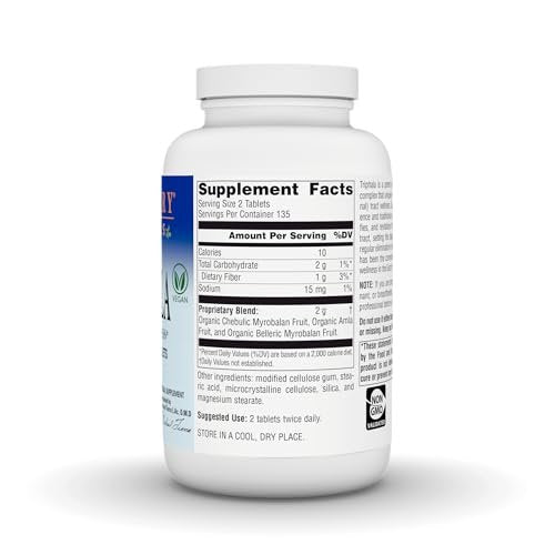 Planetary Herbals Triphala 1000 mg – 270 Tabletten – Ayurvedische Kräutermischung für Verdauung und Reinigung