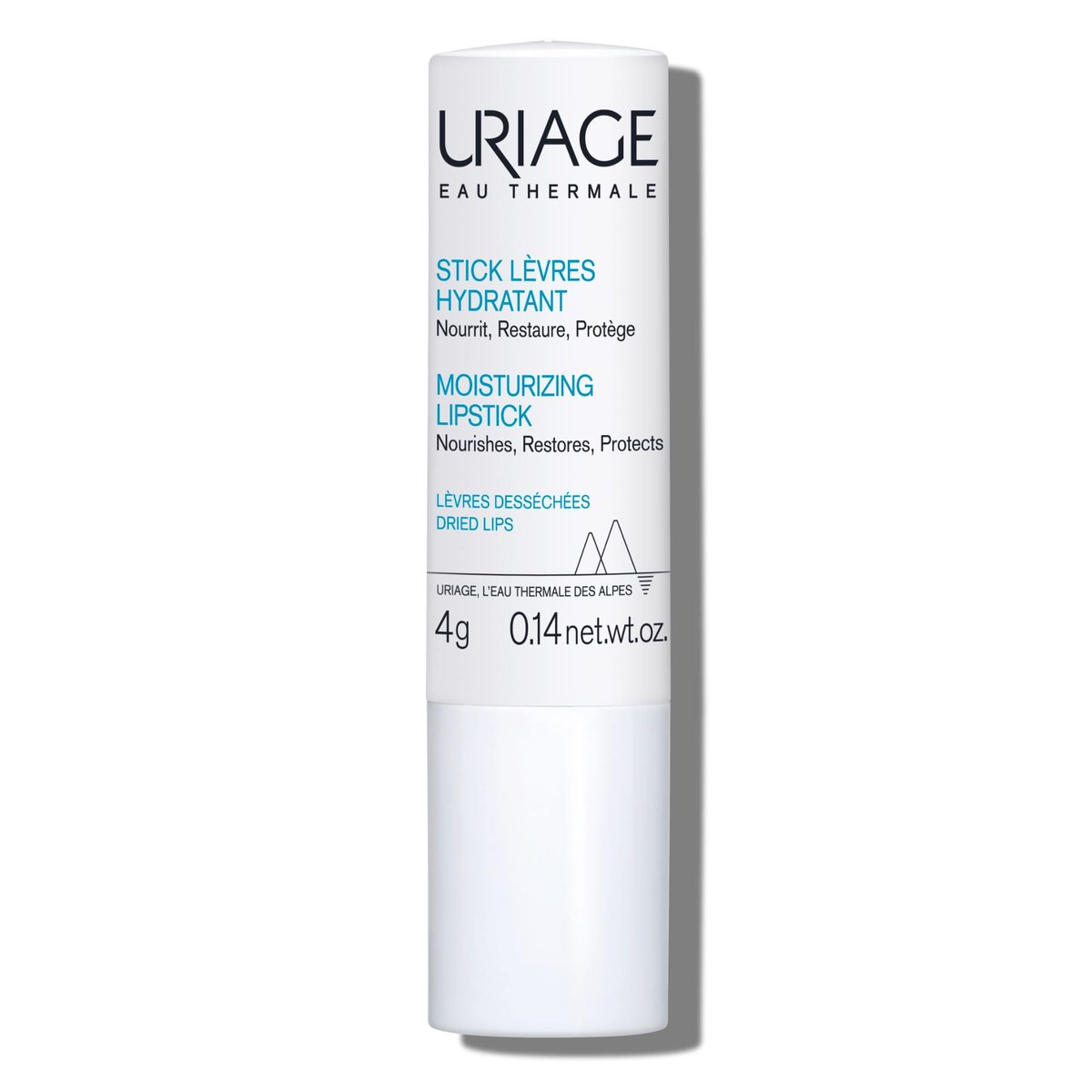 Uriage Eau Thermale Lippenbalsam mit Hyaluronsäure + Sheabutter + Vitamin C – Ultraweicher, feuchtigkeitsspendender Lippenbalsam für trockene, rissige Lippen – Intensive Hydratation, Unisex