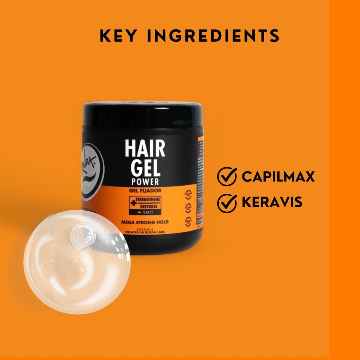 Rolda Power Styling Gel Haarausfall Kontrolle 35,2 oz (1 kg)