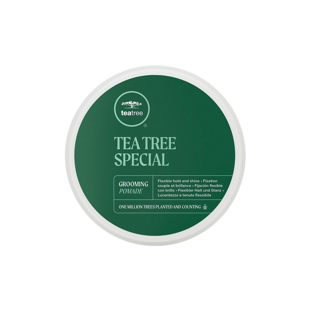 Tea Tree Grooming Pomade – Flexibler Halt + Glanz für alle Haartypen, besonders welliges + lockiges Haar, 85 g