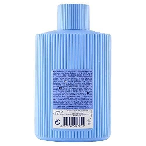 Felce Azzurra Talkumpuder Flasche, 200 ml – Klassischer italienischer Körperpuder