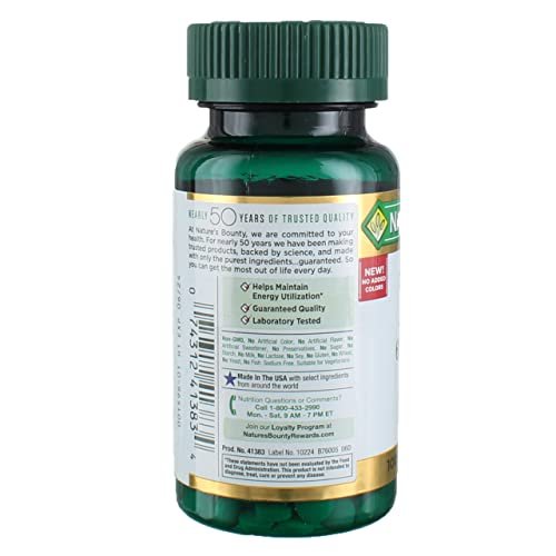 Nature's Bounty Eisen (Ferrosulfat) 65 mg Tabletten, 3er-Pack mit je 100 Tabletten