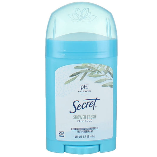 Secret Antitranspirant-Deodorant Solid Shower Fresh 1,7 oz (2er-Pack) - Schutz für den ganzen Tag