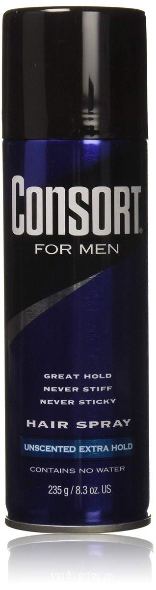 Consort Herren Haarspray Ungelüftet Extra Starker Halt 8,30 oz (3er-Pack)