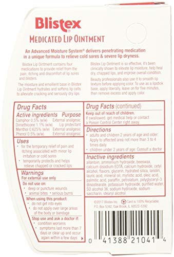 Blistex Lippenbalsam medizinisch 0,35 oz (3er-Pack)