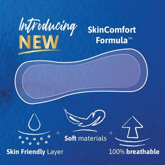 TENA Intimates Ultra Thin Einlagen bei leichter Blasenschwäche für Frauen, Saugstärke leicht, Reguläre Länge, 2er-Pack (60 Stück insgesamt)