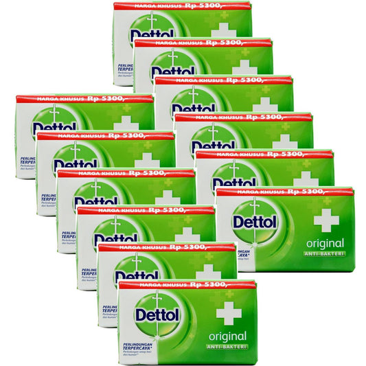 Dettol Antibakterielle Seife für Hände und Körper, Original, 110 g / 3,88 oz (12er-Pack)