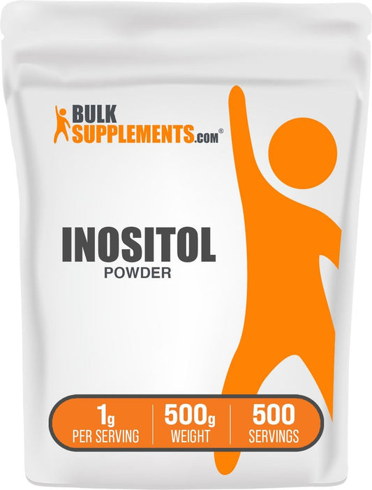 BulkSupplements Inositol Pulver – Vitamin B8 Ergänzung, ungesüßt & glutenfrei, 1 g pro Portion, 500 g (1,1 Pfund)
