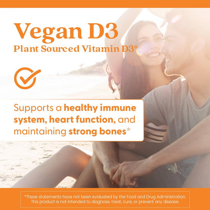 Doctor's Best Veganes Vitamin D3 2500 IE – 60 vegane Kapseln für Knochen, Immunsystem & Herzgesundheit