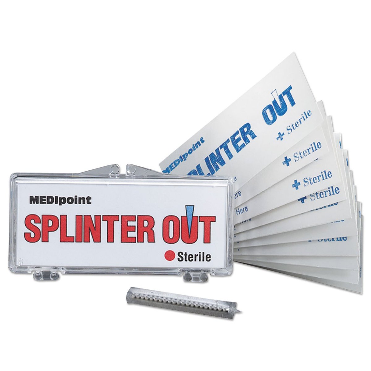 MediPoint Splinter Out Erste-Hilfe-Nachfüllpackung für Unternehmen, Arbeitsplätze und Zuhause, 10 Stück