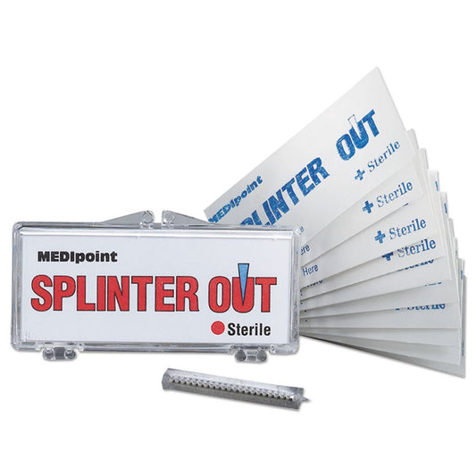 MediPoint Splinter Out Erste-Hilfe-Nachfüllpackung für Unternehmen, Arbeitsplätze und Zuhause, 10 Stück