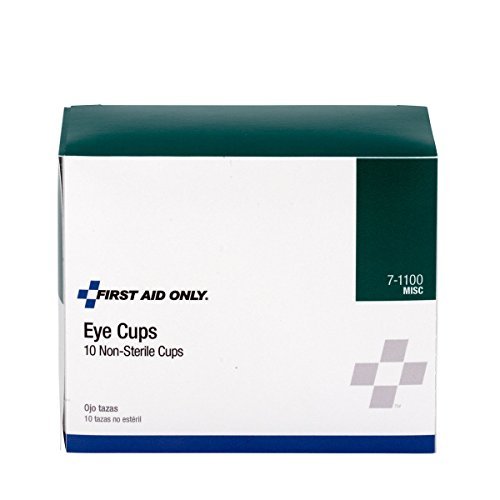 First Aid Only Nicht sterile Augenschalen, ideal für eigenständige Erste Hilfe oder zum Auffüllen von Erste-Hilfe-Sets, 10er-Pack