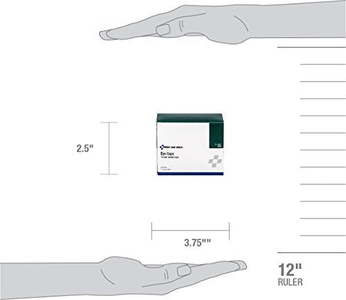 First Aid Only Nicht sterile Augenschalen, ideal für eigenständige Erste Hilfe oder zum Auffüllen von Erste-Hilfe-Sets, 10er-Pack