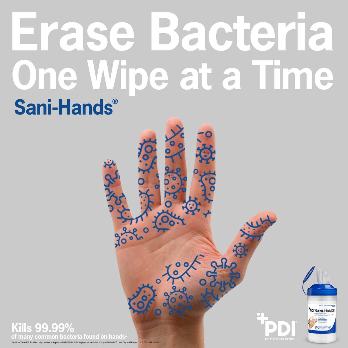 Sani-Hands Händedesinfektionstücher, 100 Packungen pro Box