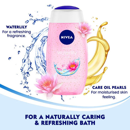 NIVEA Duschpflege Seerosen-Öl Duschgel, 250 ml – Sanfte Reinigung mit verwöhnendem Duft