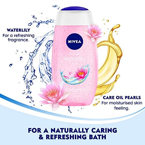 NIVEA Duschpflege Seerosen-Öl Duschgel, 250 ml – Sanfte Reinigung mit verwöhnendem Duft