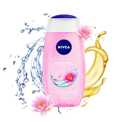 NIVEA Duschpflege Seerosen-Öl Duschgel, 250 ml – Sanfte Reinigung mit verwöhnendem Duft