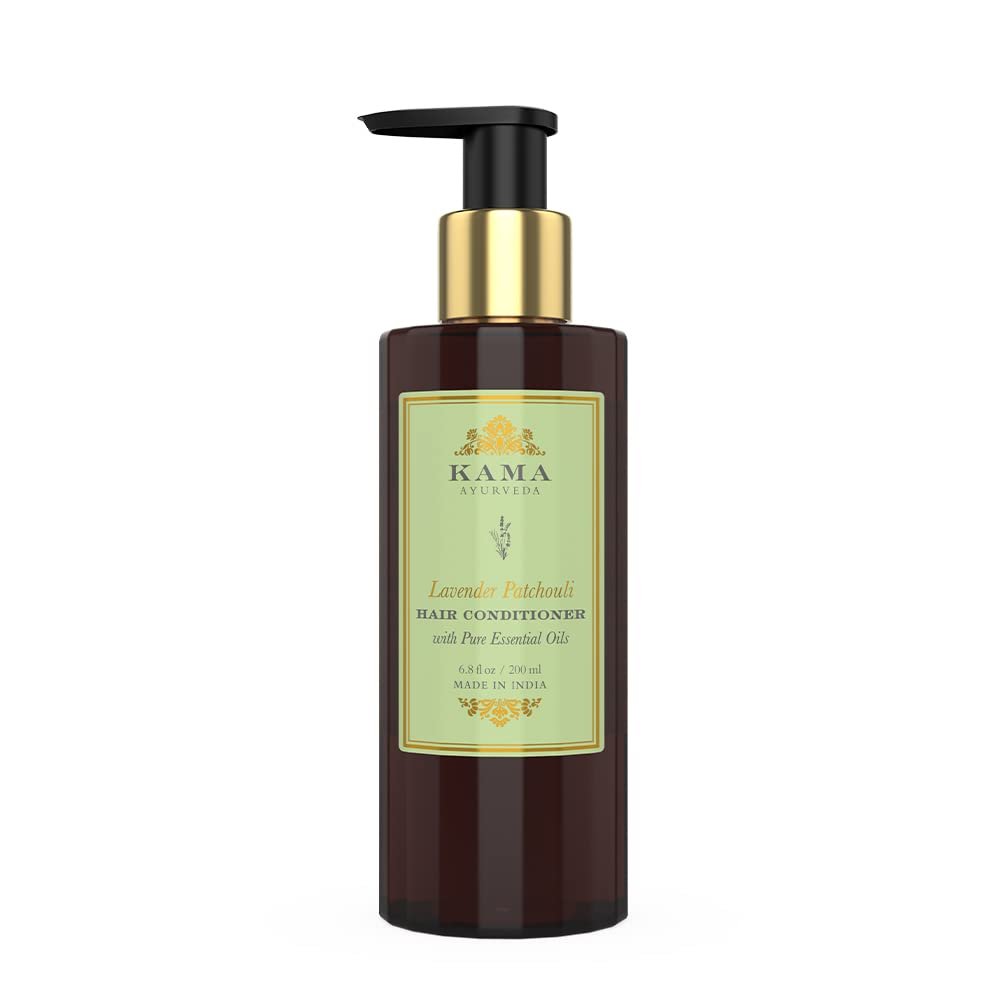 Kama Ayurveda Lavendel-Patschuli Haarkonditionierer mit reinen ätherischen Ölen, 200 ml
