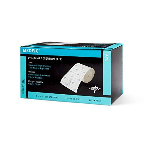 Medline MedFix Wundversorgungs-Halteband mit S-Release Trägerfolie, 15 cm x 10 m