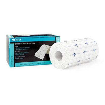 Medline MedFix Wundversorgungs-Halteband mit S-Release Trägerfolie, 15 cm x 10 m