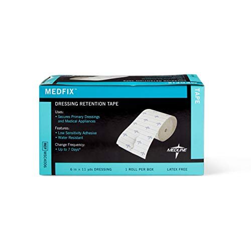 Medline MedFix Wundversorgungs-Halteband mit S-Release Trägerfolie, 15 cm x 10 m