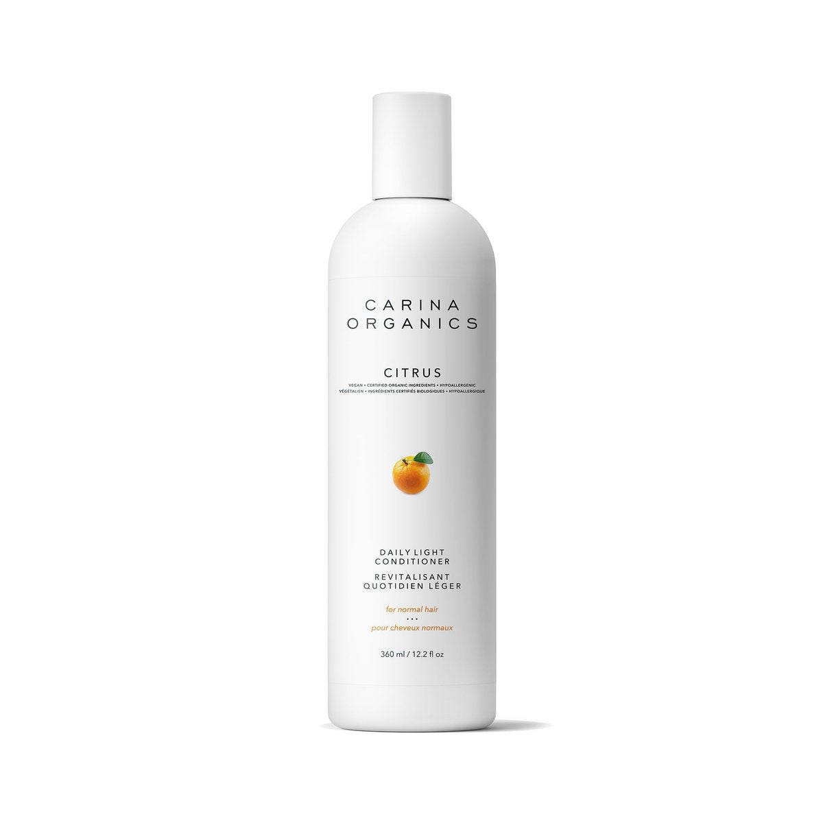 Carina Organics Citrus Daily Light Conditioner – 11,56 Fl Oz Leichter, täglicher Conditioner mit Zitrusduft
